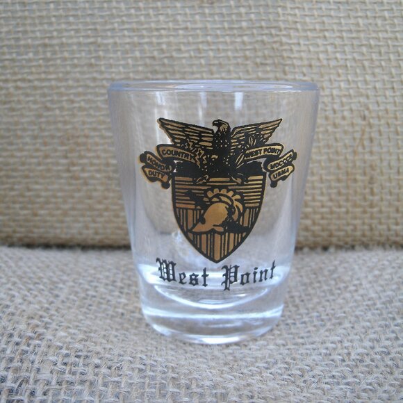 Vintage West Point Crest Shot Glass - Picture 1 of 12